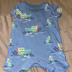 Garanimals Blue Alligator Print Bodysuit